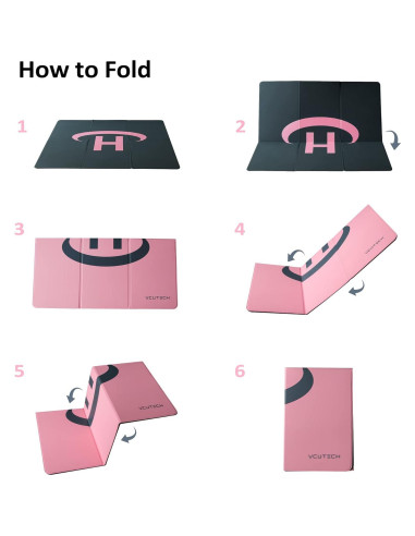 Plataforma de Aterrizaje para Drones VCUTECH 65 cm Rosa