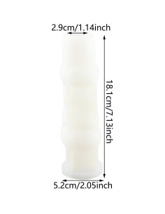 Molde de Silicona para Vela Pilar Geométrico XIAOSHUI 9.8x7.4cm 2