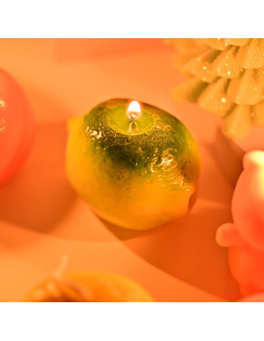 Juego de Moldes de Silicona para Velas Frutas 3D RESIN GO