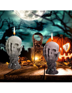 Moldes de Velas de Calavera 3D Airuiwu para Jabón y Resina 2