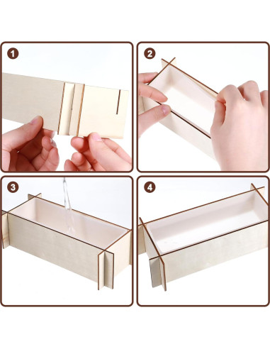 Moldes Rectangulares de Silicona para Resina Epóxica Xthrotsenk - 2 Tamaños