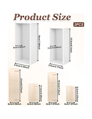 Moldes Rectangulares de Silicona para Resina Epóxica Xthrotsenk - 2 Tamaños