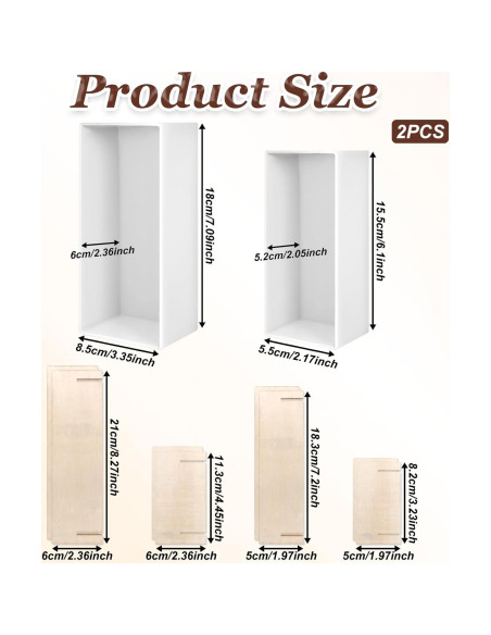 Moldes Rectangulares de Silicona para Resina Epóxica Xthrotsenk - 2 Tamaños