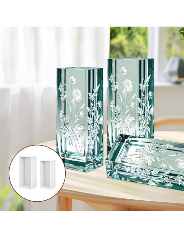 Moldes Rectangulares de Silicona para Resina Epóxica Xthrotsenk - 2 Tamaños