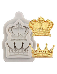 Molde de Silicona para Fondant de Corona MINFEIDMS 9.5x6.6cm