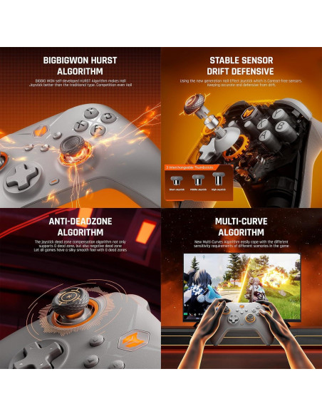 Controlador Inalámbrico BIGBIG WON Gale Hall para PC/Switch