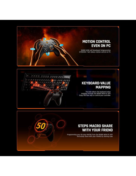 Controlador Inalámbrico BIGBIG WON Gale Hall para PC/Switch