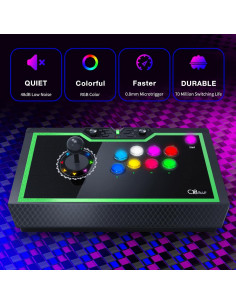 Joystick Qanba Q8 Silent para PC y Android con LED RGB 2