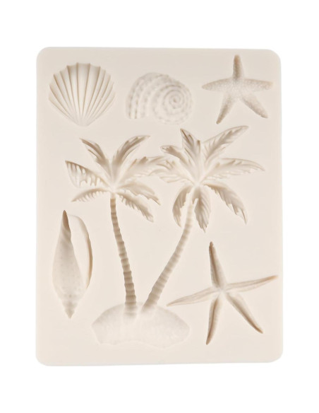 Moldes de Fondant de Silicona FCKEMLDS - Playa Hawaiana 4 Pcs