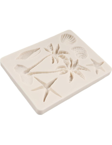 Moldes de Fondant de Silicona FCKEMLDS - Playa Hawaiana 4 Pcs