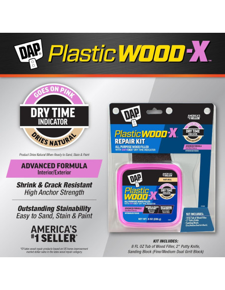 Relleno de Madera Plástica DAP-X DryDex 8 Oz Natural