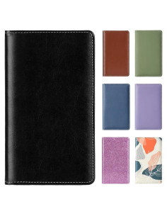 Organizador de Tarjetas de Visita DMFLY - Cuero PU Negro, 300 Tarjetas