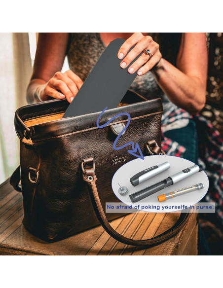 Estuche Organizador para Pluma de Insulina Lemintae Gris - Viaje