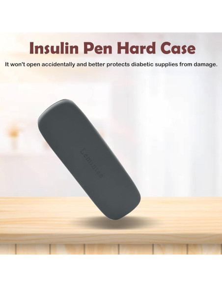 Estuche Organizador para Pluma de Insulina Lemintae Gris - Viaje