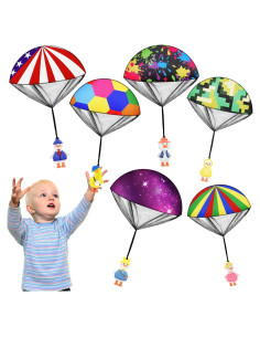 6 Juguetes Paracaídas Patos Voladores Xohny - Regalo Cumpleaños