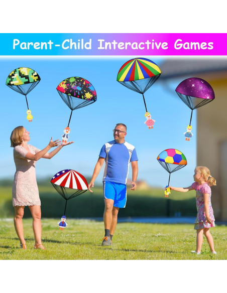 6 Juguetes Paracaídas Patos Voladores Xohny - Regalo Cumpleaños