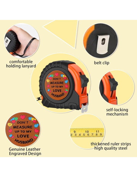 Cinta Métrica Grabada RugaijeffPooda 7.62m Amor Eterno