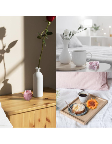 9 Moldes de Silicona para Velas Flores Aifong - 50 Mechas