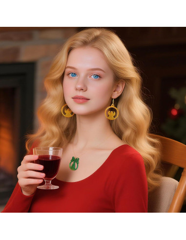 Juego de Moldes de Silicona ZQYSING para Pendientes de Navidad