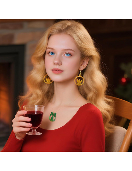 Juego de Moldes de Silicona ZQYSING para Pendientes de Navidad