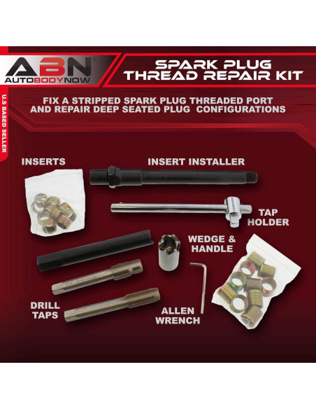 Juego de Reparación de Roscas de Bujías ABN 14mm - Kit Completo