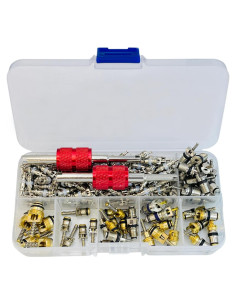 Kit de Válvula de Aire Acondicionado VOTNMIC 134PCS R12 R134a