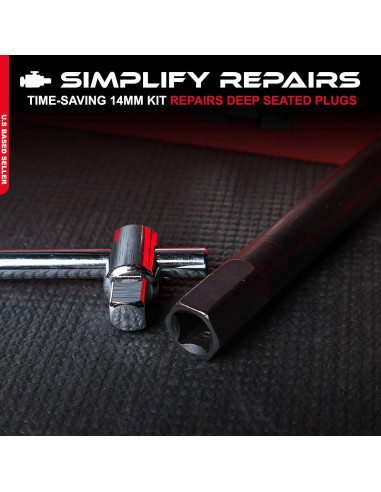 Juego de Reparación de Roscas de Bujías ABN 14mm - Kit Completo