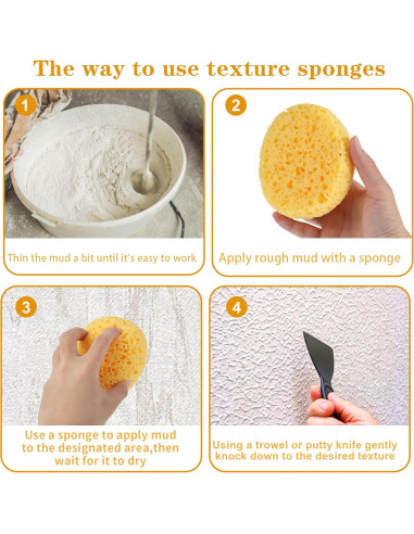 Esponjas Texturizadas Mabor para Pintura DIY - 2 Piezas