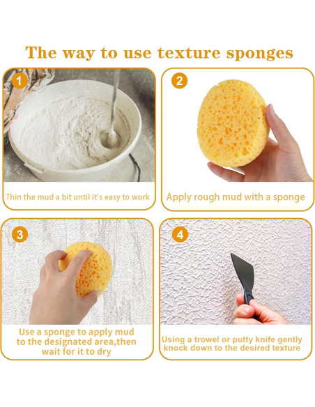 Esponjas Texturizadas Mabor para Pintura DIY - 2 Piezas
