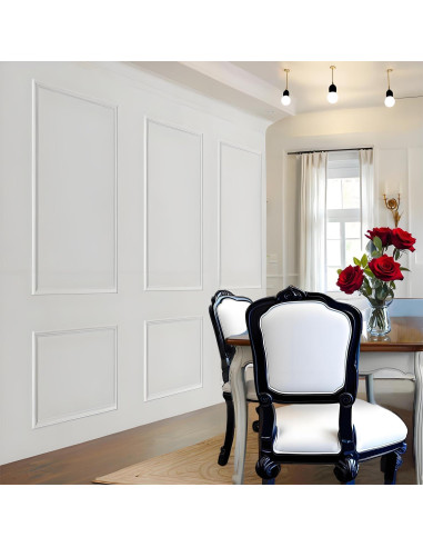 Kit de Molduras de Pared Autoadhesivas TRAIN2 ART 6 Juegos 61x137 cm