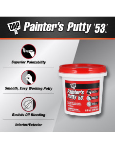 Masilla Profesional para Pintores DAP '53', Blanca, 226.8 g 2