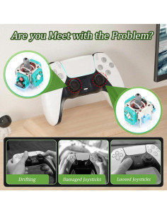 Reemplazo Joystick PS5 YWLRONG 2 Piezas + Tornillos 2