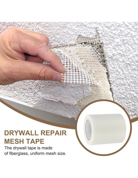Cinta de Reparación de Yeso PATIKIL 15 cm x 30 m Fibra de Vidrio