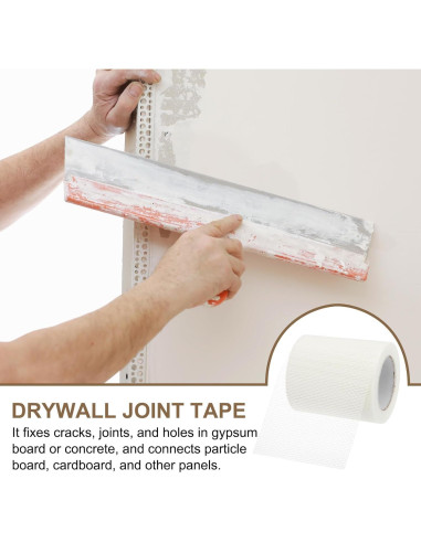 Cinta de Reparación de Yeso PATIKIL 15 cm x 30 m Fibra de Vidrio