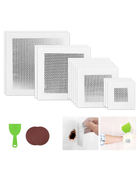 Kit de Reparación de Drywall Farady 16 Piezas Autoadhesivo