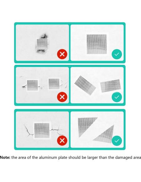 Kit de Reparación de Drywall Farady 16 Piezas Autoadhesivo