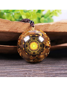 Colgante de Orgonita Day Day Up Ojo de Tigre 3.6cm 2