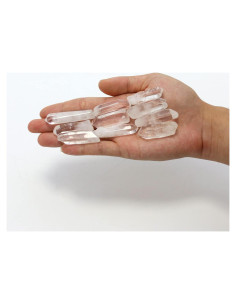 10 Cristales de Cuarzo Claro Natural Pulidos 3.81-5.08 cm Brasil