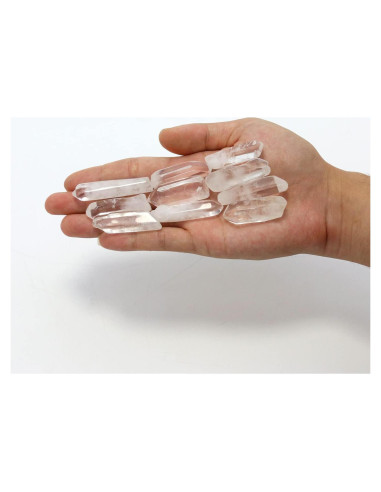 10 Cristales de Cuarzo Claro Natural Pulidos 3.81-5.08 cm Brasil