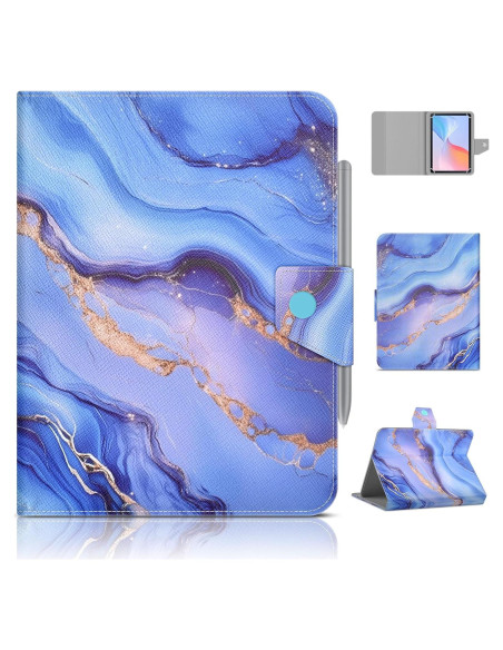 Funda Universal para Tableta 8-8.9" DETUOSI Cuero PU Azul