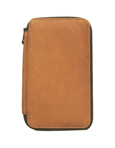 Funda de Cuero Genuino Speedball para 48 Lápices Marrón