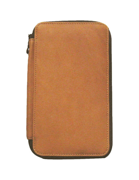 Funda de Cuero Genuino Speedball para 48 Lápices Marrón