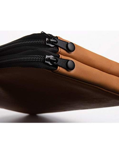 Funda de Cuero Genuino Speedball para 48 Lápices Marrón