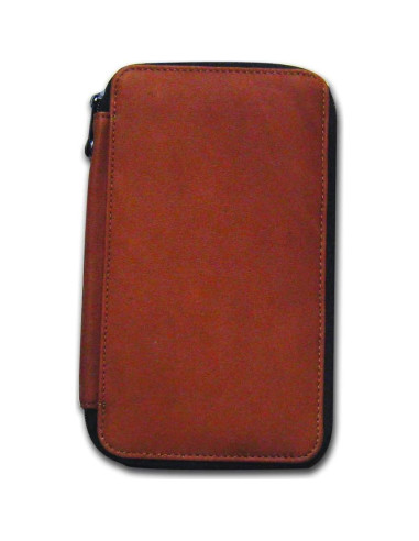 Funda de Cuero Genuino Speedball para 48 Lápices Marrón