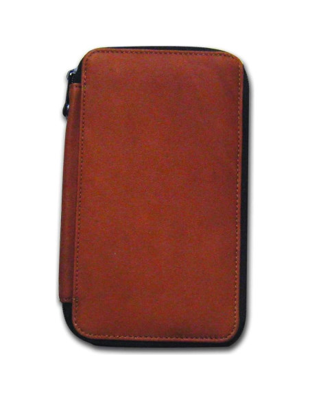 Funda de Cuero Genuino Speedball para 48 Lápices Marrón