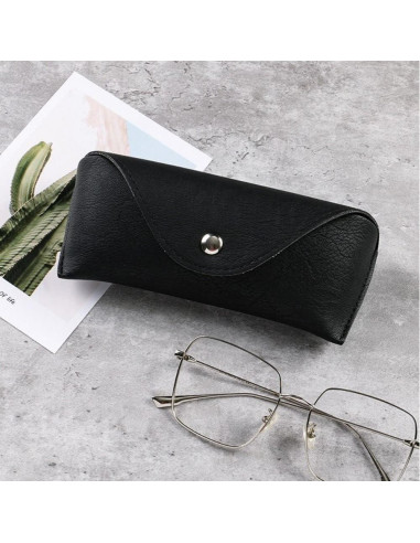 Caja de Gafas de PU de Cuero Negra para Cintura Andy's Orchids