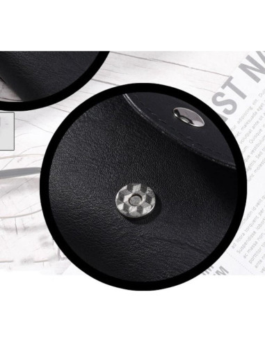 Caja de Gafas de PU de Cuero Negra para Cintura Andy's Orchids