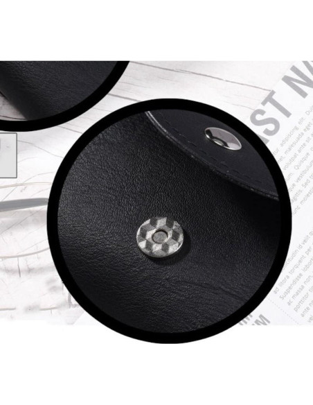 Caja de Gafas de PU de Cuero Negra para Cintura Andy's Orchids