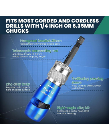 Desforradora de Cables 8 en 1 Velony Vacay, 0.5 kg, Rápida