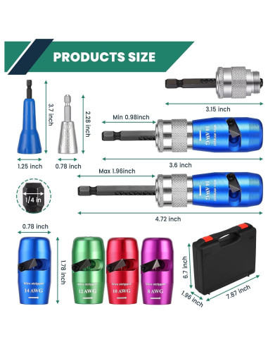 Desforradora de Cables 8 en 1 Velony Vacay, 0.5 kg, Rápida